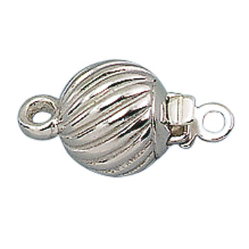 Fermoirs pour colliers en  perles 925/-Argent rhodium Ø 7 mm