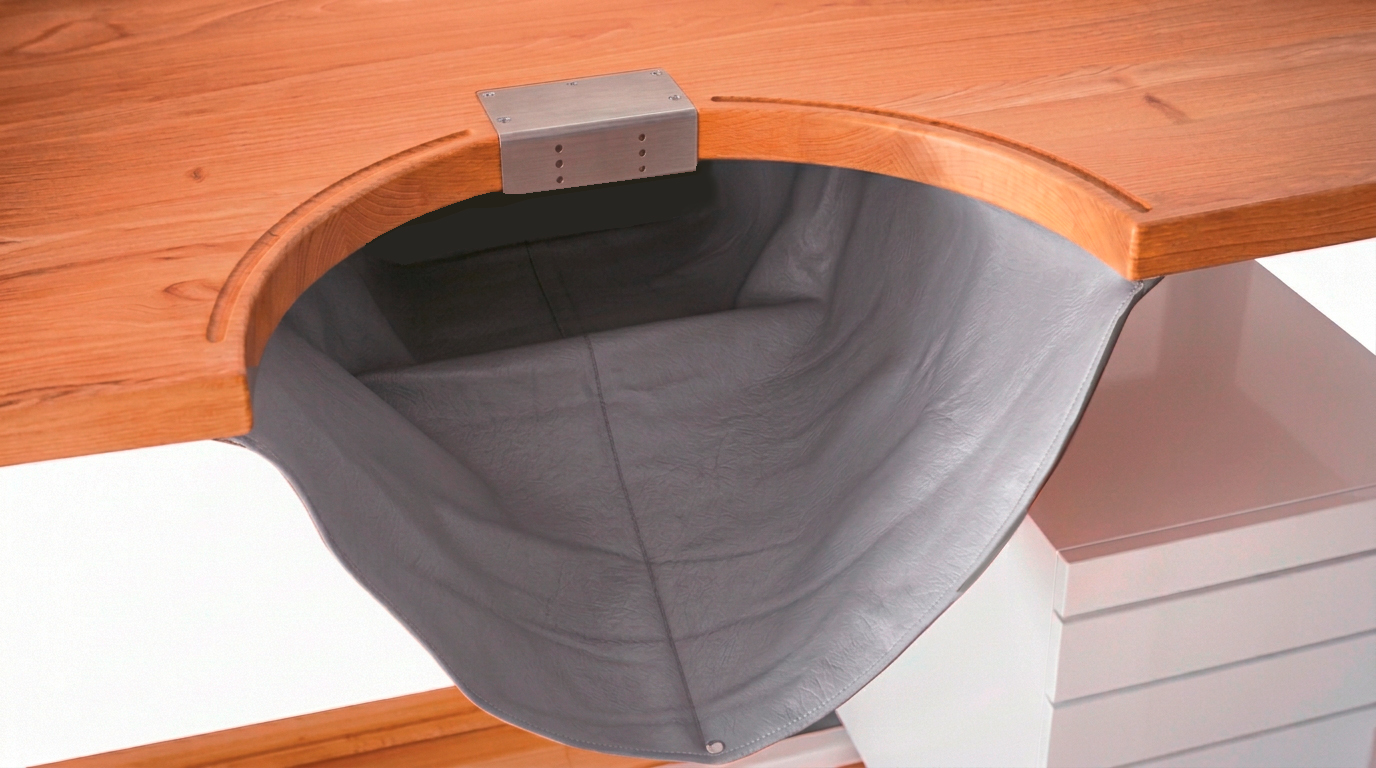 Peau pour établi, cuir de vache, gris, 90 cm