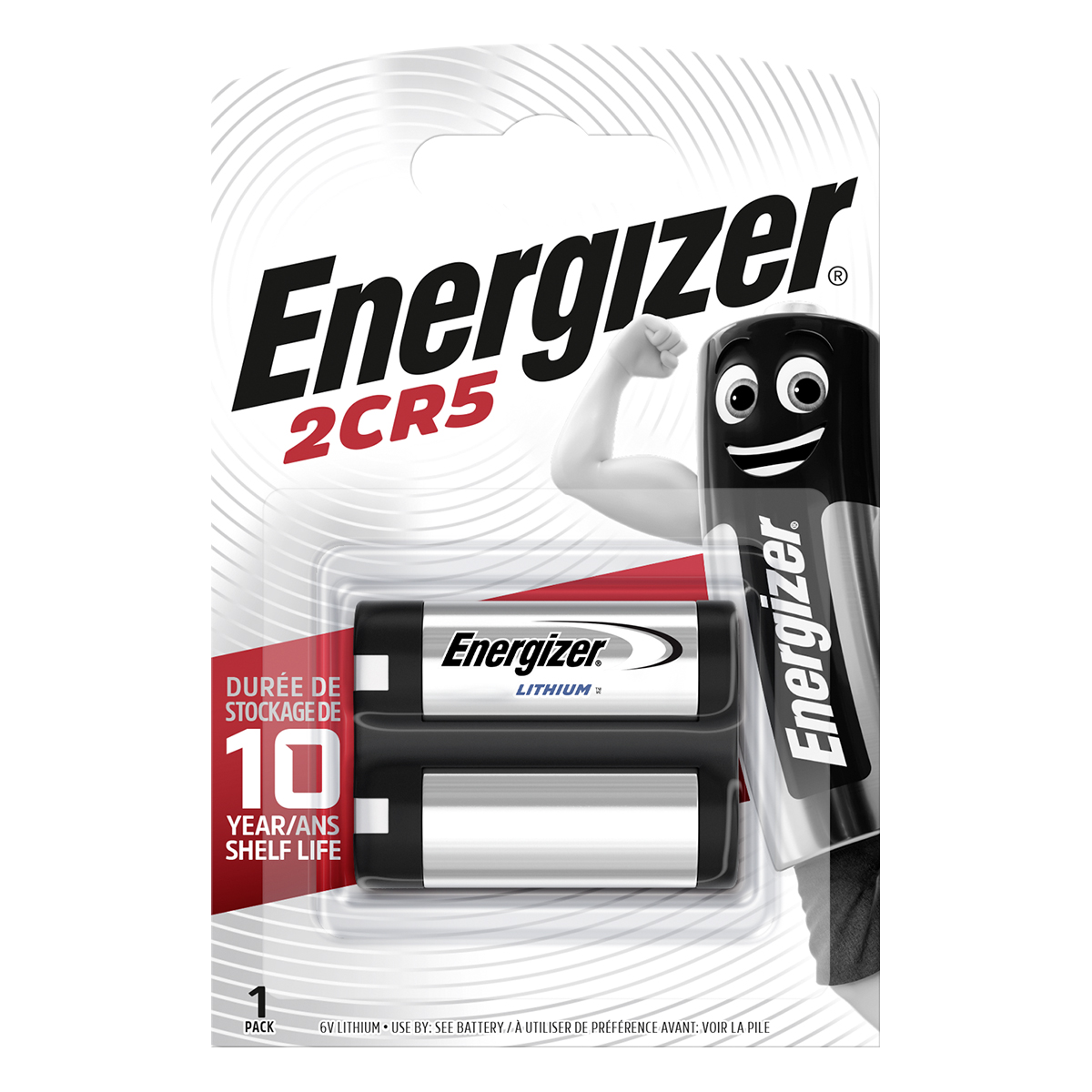 Energizer pile de photo 6 volt Lithium dans un blister 2CR5