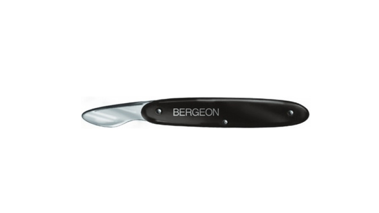 Bergeon 4932 Ouvre-boîtes avec manche bakélite, longueur 115 mm