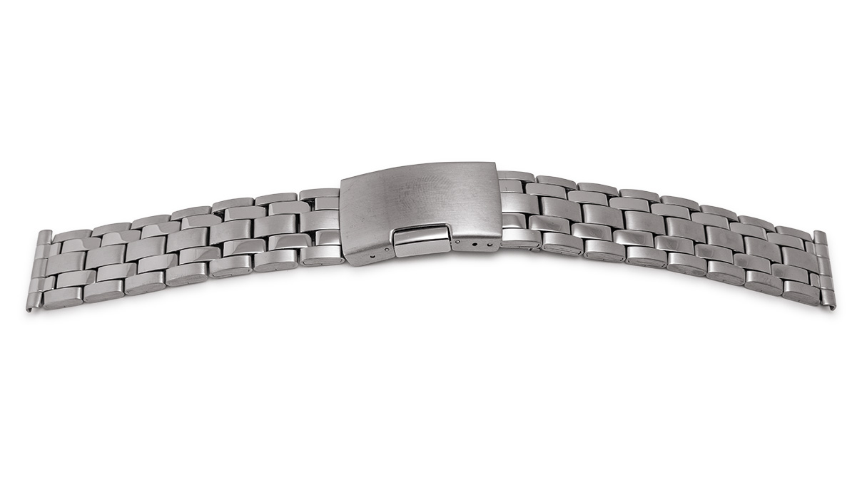 Bracelet de montre Sport, acier inoxydable, largeur 18 mm, cornes 20 mm, longueur 170 mm