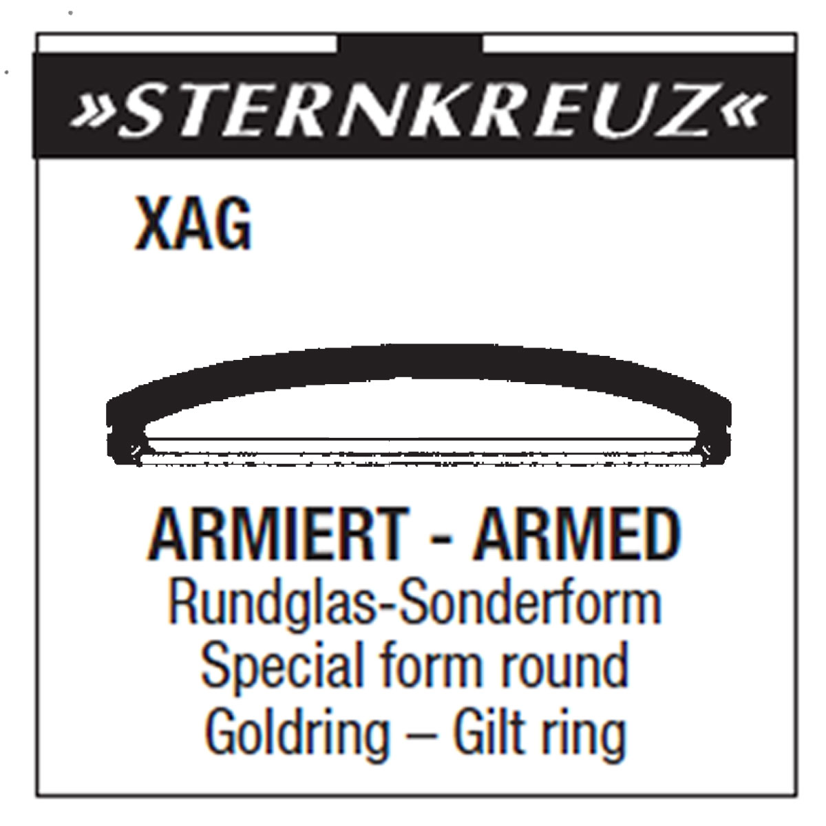 Glas für OMG 5123 mit Chromring (XAC 330.553)