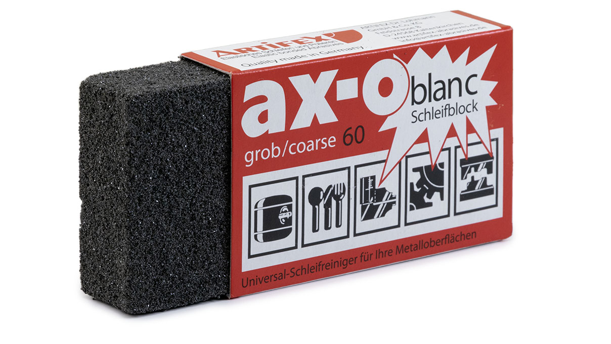 Bloc de ponçage, grain 60, grossier, 80 x 50 x 20 mm