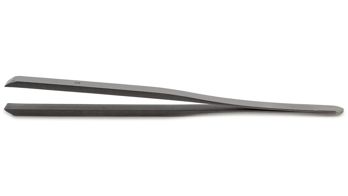 Dumont brucelles, Forme 8, Acier au carbone, 115 mm