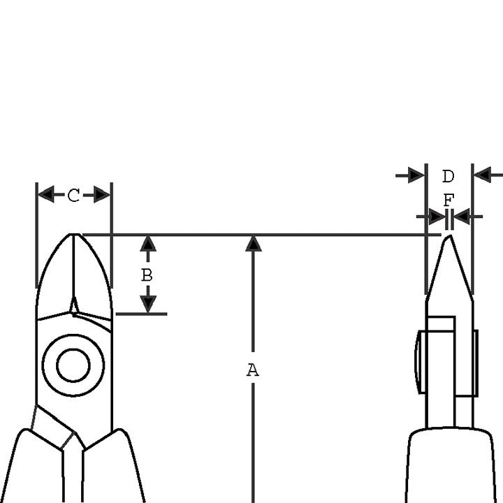 Lindstrom Pince coupant du côté longueur 108 mm N° 8131