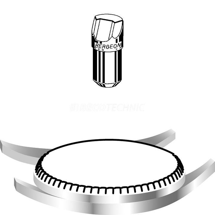 Bergeon 5338-D chien pour boîtes de montres avec rainures / dents