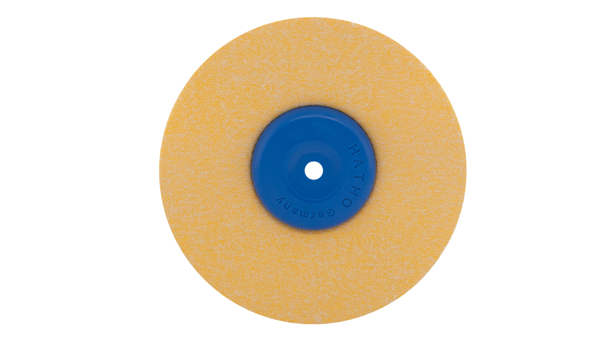Hatho Disque de polissage, cuir microfibre, Ø 100 mm, 7 couches