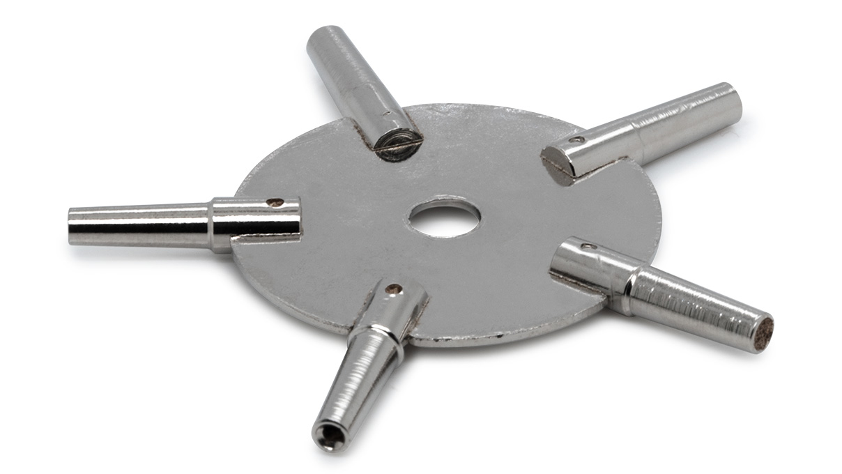 Clés en étoile pour montres de poche, tailles 3 | 5 | 7 | 9 | 11