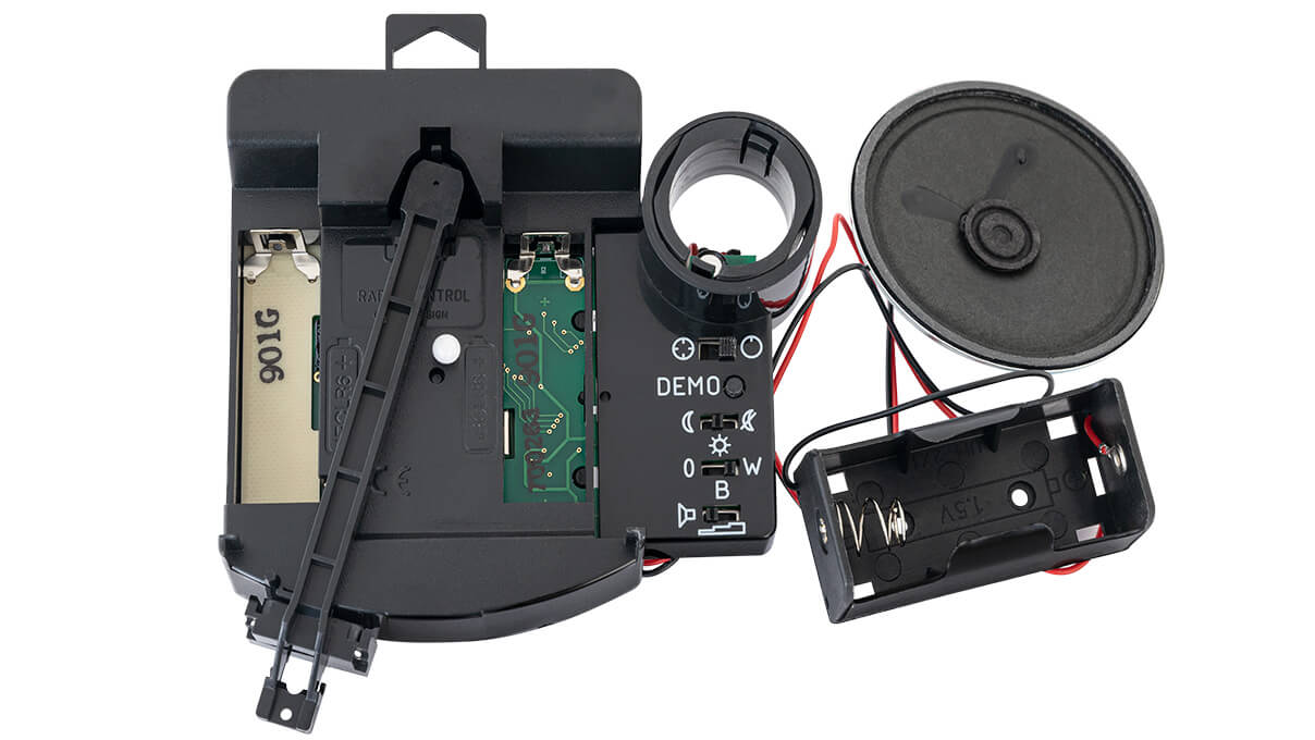 Mouvement radio piloté à balancier UTS 700 (DCF) HSL 17,8 mm 4/4 Westminster/Bim Bam avec accessoires