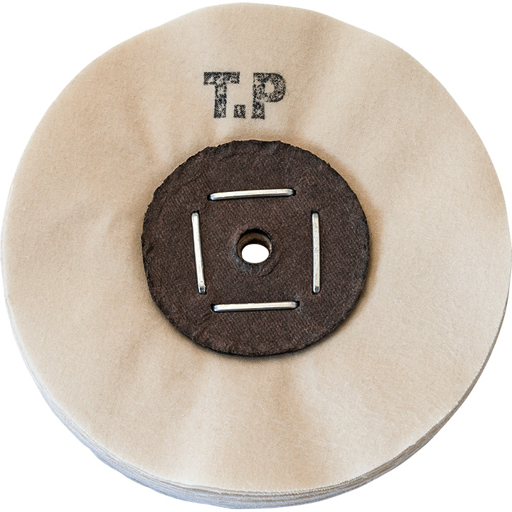 Merard disque de polissage TP, coton, naturel, Ø 100 x 10 mm, noyau en carton