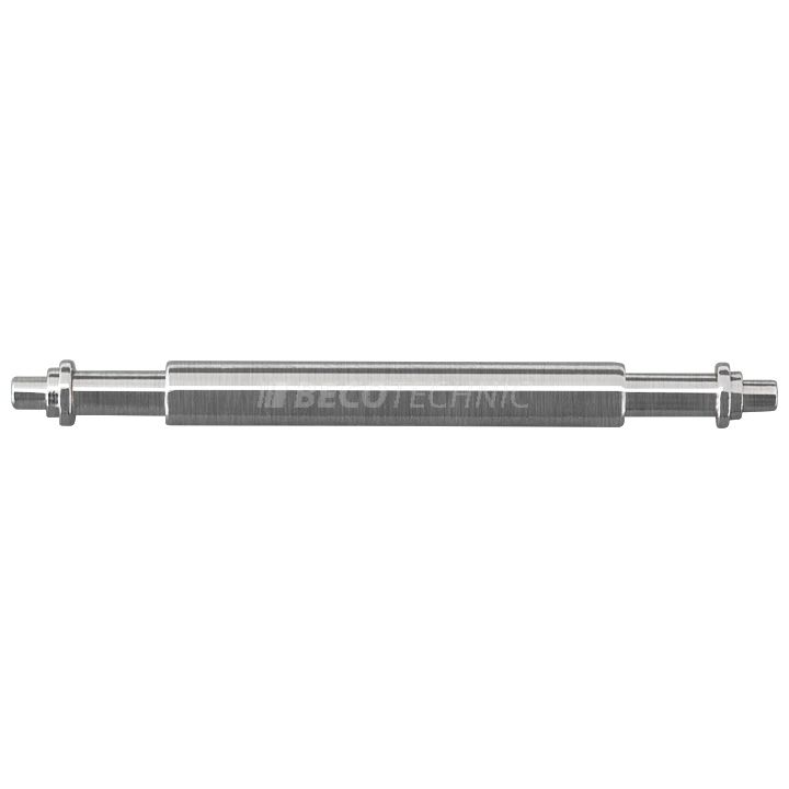Barrettes, longueur tuyau 17,00 mm, Ø 1,80 mm, longueur pivot 1,00 mm, Ø 0,88 mm