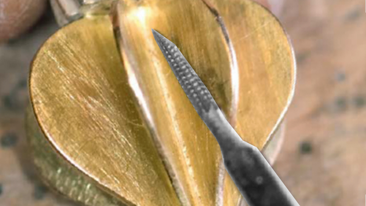 Instrument en acier, Krause-Cross Cut, type 194, N° 12