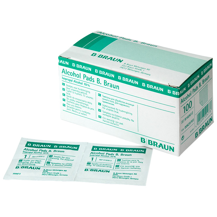 Paquet de 100 serviettes antiseptiques
