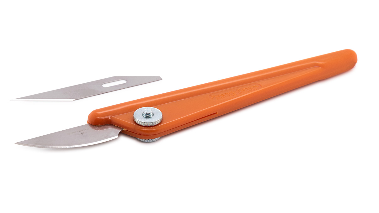 Bergeon 4732 Couteau d'horloger, 2 lames, 120 mm