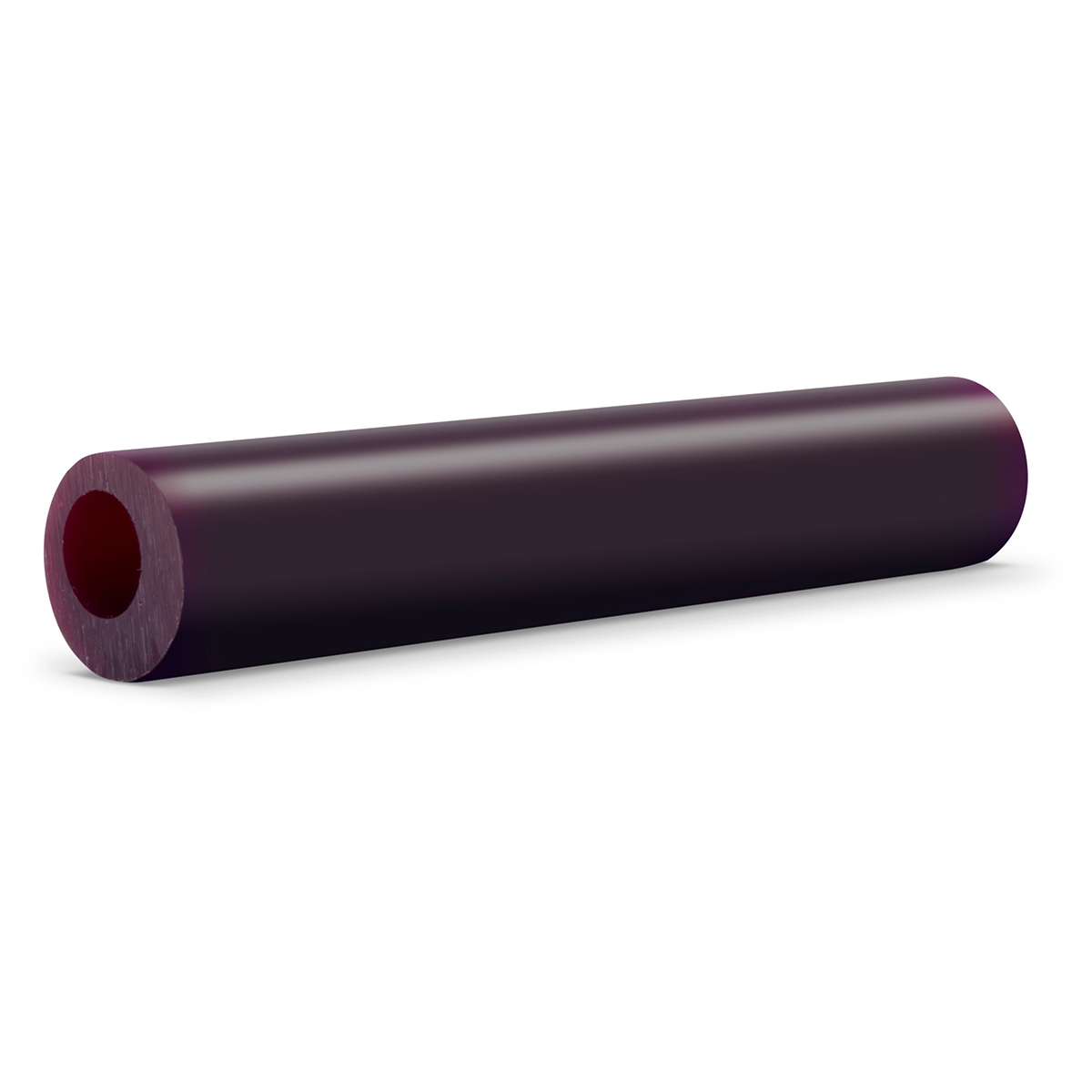Tube en cire, Ø 27 mm, avec trou décentré, pourpre, moyen