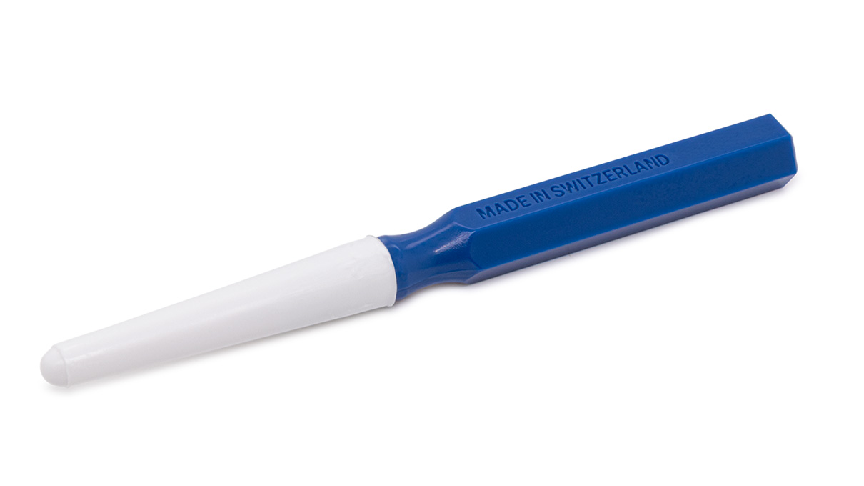 Ölgeber, blau, flach, fein, 0,3 mm