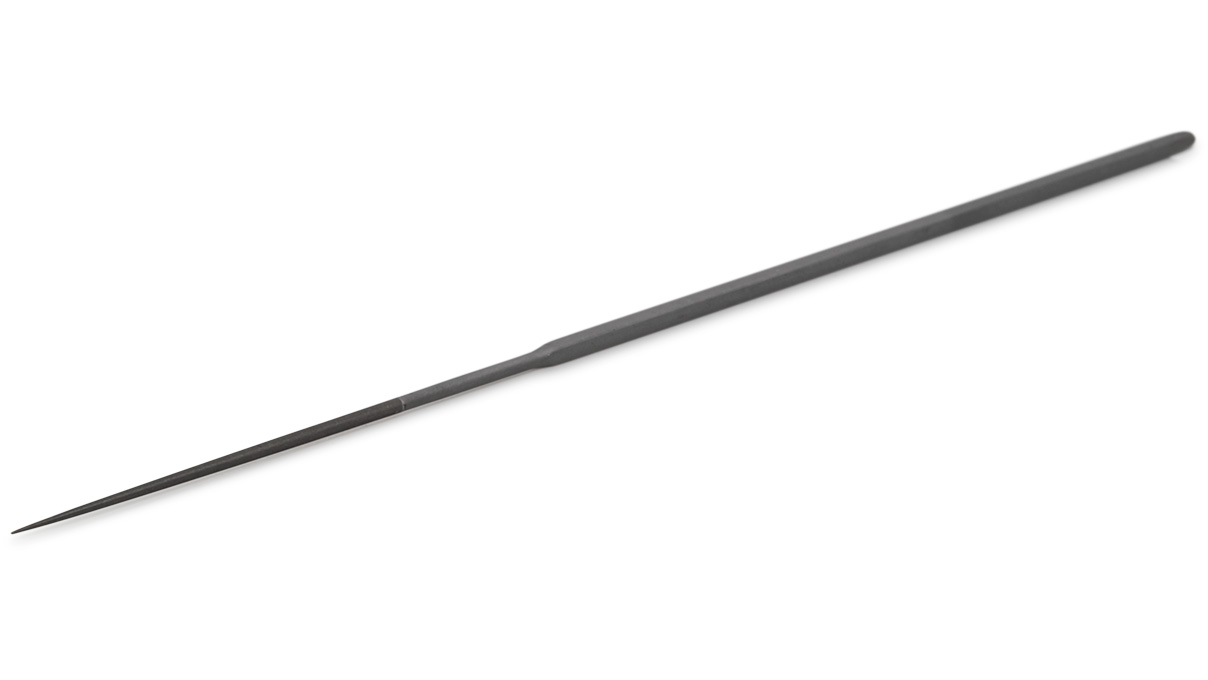 Lime diamantée d’aiguille, ronde, grain D 15, revêtement 70 mm, longueur 140 mm