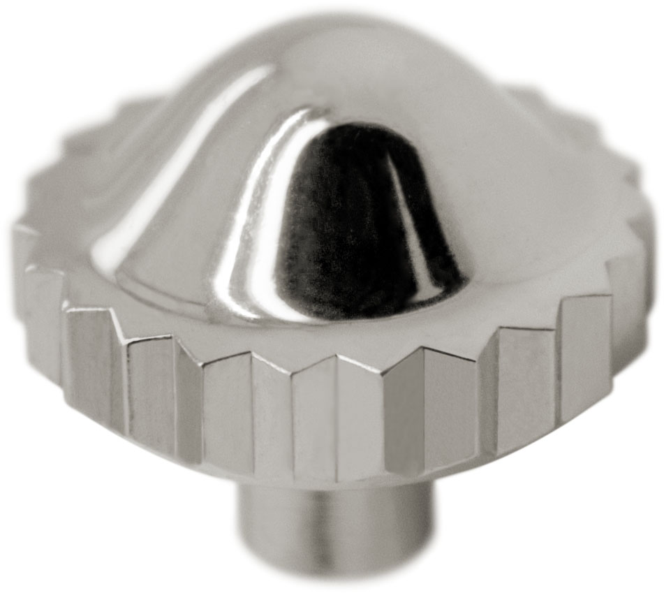 Couronne 916 ZH simples, acier inoxydable, tube court, Ø 4,5, filetage 0,9, pas étanche