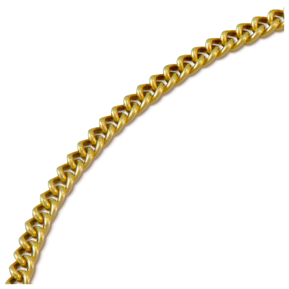 Chaîne de montre de poche fin, laiton dorée, longueur 35 cm
