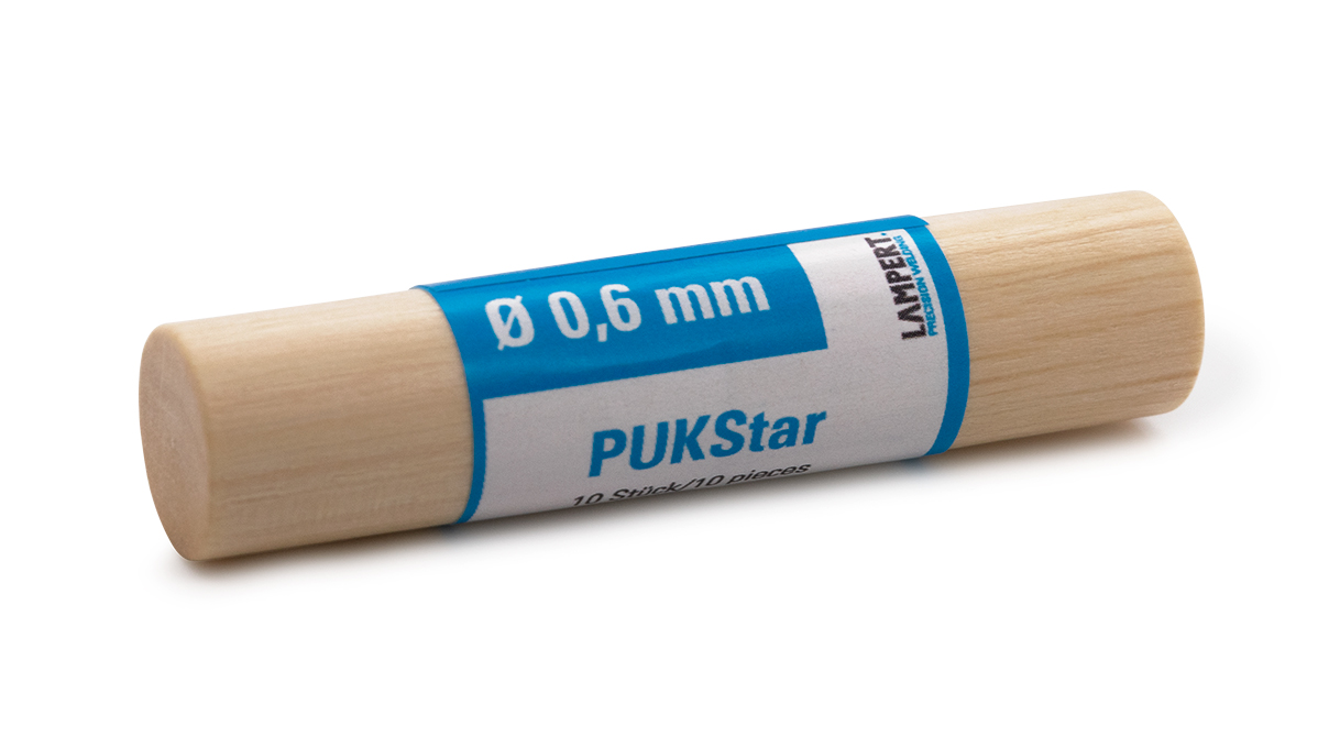 Lampert électrodes en tungstène PUKStar, Ø 0,6 mm, Ecopack, 10 pièces