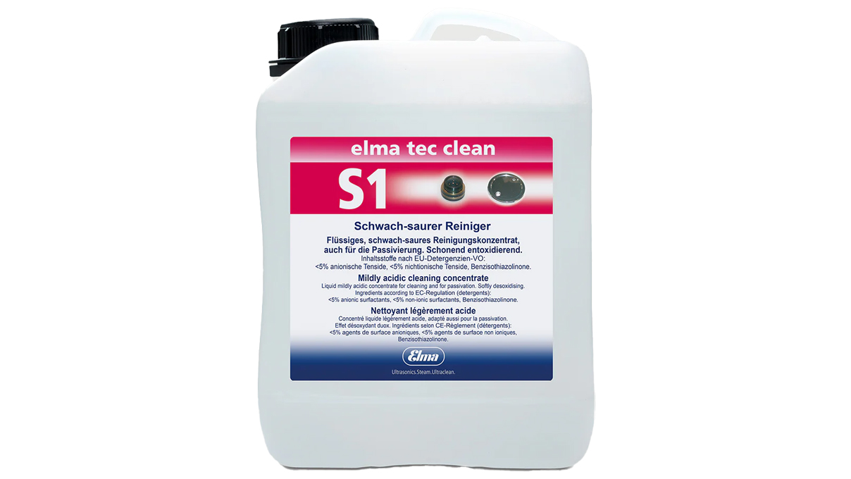 Solution de nettoyage Elma Tec Clean S1, 2,5 l