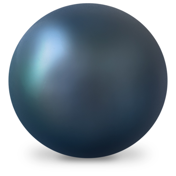 Perle de culture d'eau douce, 4/4, noire, Ø 5,5 - 6 mm, percée