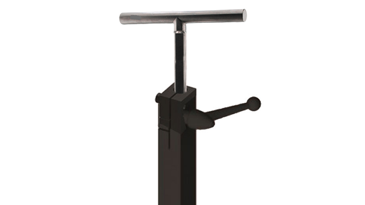 Barre transversale à monter sur le pied de table de lapidage Crevoisier, Ø 16 mm, pour l’utilisation
d’un chariot de lapidage sur une unité de ponçage à bande