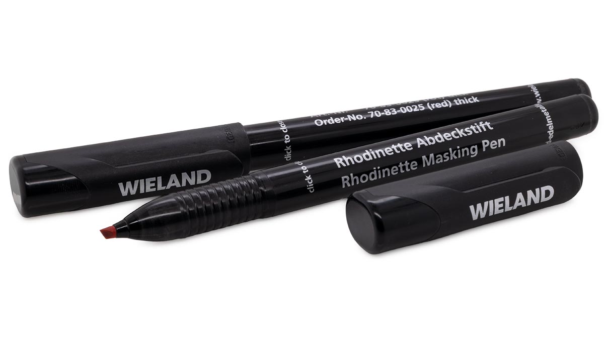 Rhodinette stylo de masquage, pointe large, rouge, 2 pièces