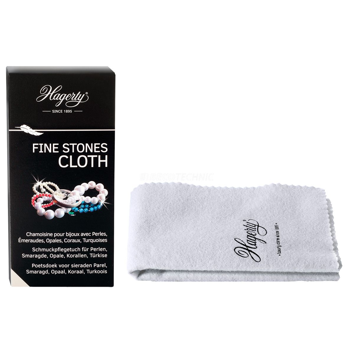 Hagerty Fine Stones Cloth, chiffon d'entretien pour pierres précieuses, 36 x 30 cm