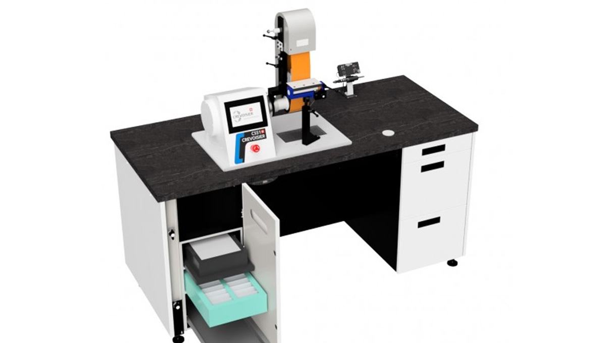 Crevoisier C551 (M12) avec établi S-Line Confort, sans encadrement, aspiration incluse, plateau couleur
ardoise, bloc d'alimentation en bas (400 V) Crevoisier C551 (M12) avec établi S-Line Confort, sans encadrement, aspiration incluse, plateau couleur
ardoise, bloc d'alimentation en bas (400 V)