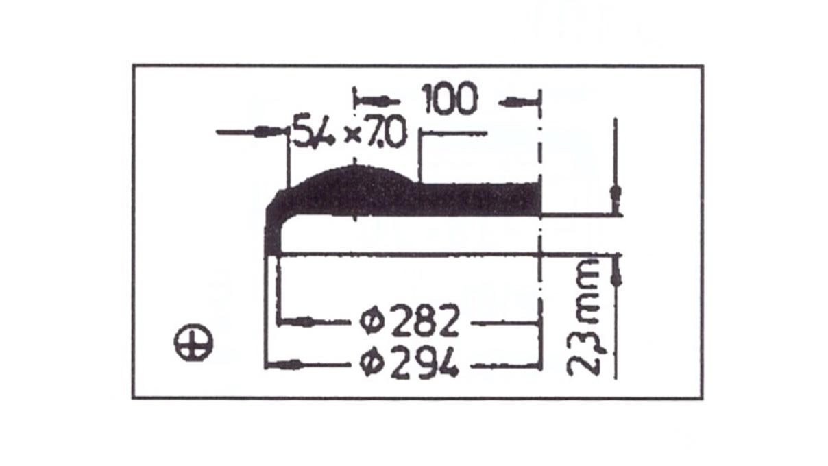 Verre à renverser avec loupe Cyclop 123, réplique, en plastique, Ø 29,4/28,2 mm, H 2,3 mm