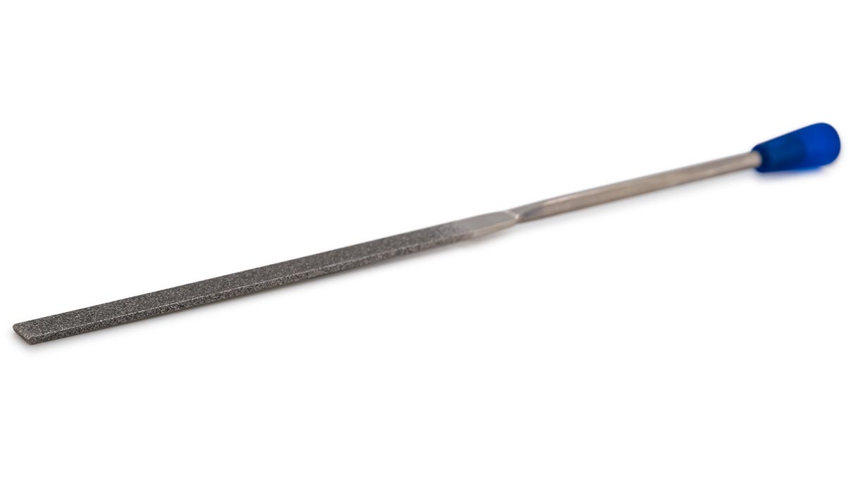 Lime diamantée d’aiguille, pilier, grain D 126, revêtement 70 mm, longueur 140 mm