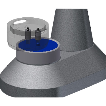 VOH plaque intermédiaire pour porte-pièce, avec tenon de fixation, Ø 31 mm