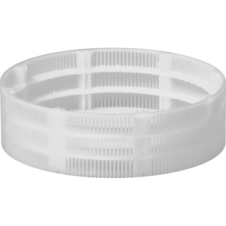 Korb aus Kunststoff, Höhe 24 mm (innen Höhe 22,5 mm), Ø 80 mm, ohne Unterteilungen, N° 15896 für ACS900