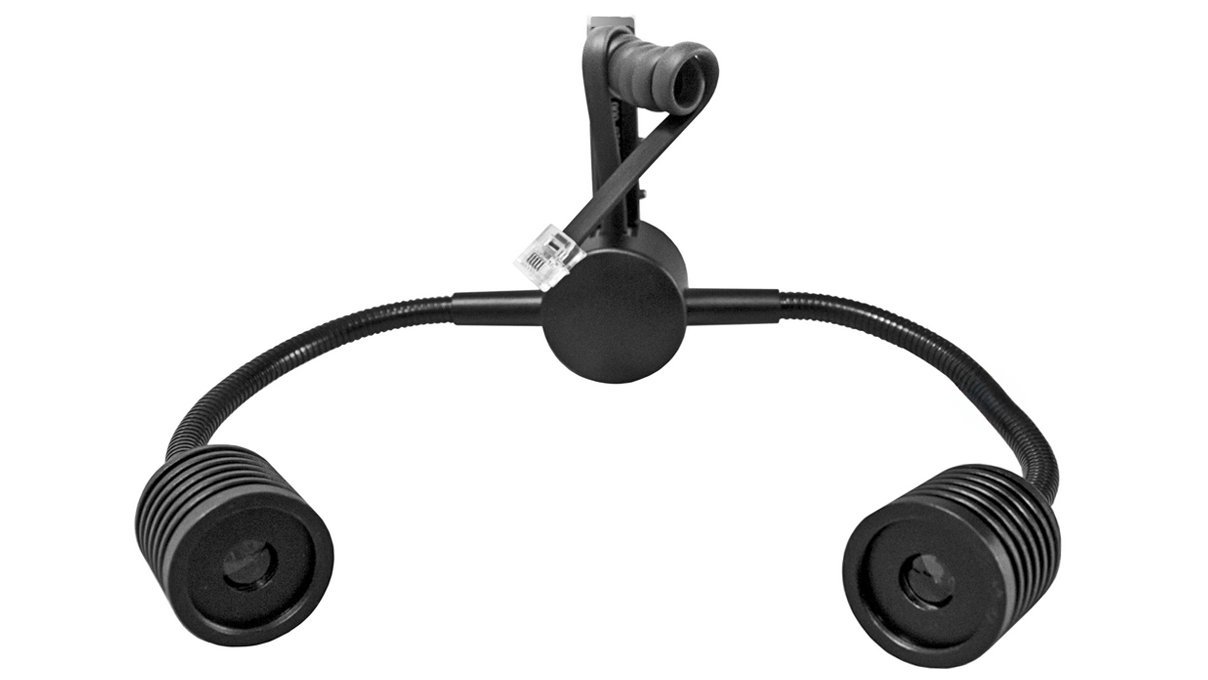 Lampe à double spot K LED, double spot en col de cygne, 2x 160 mm, pour trépieds K EDU & K MAT