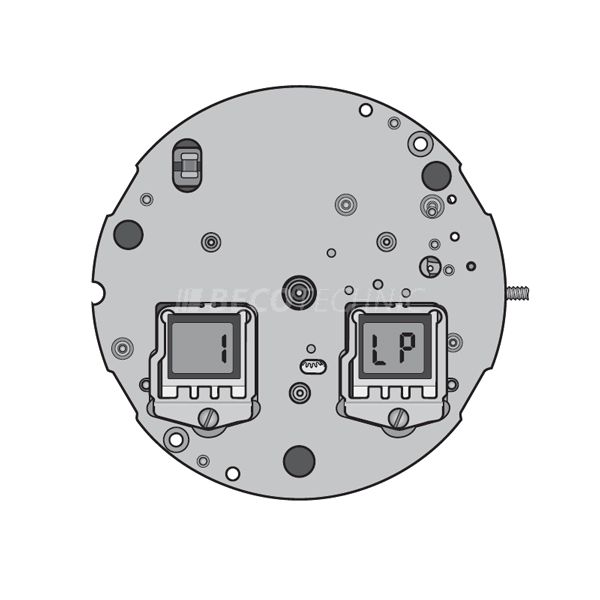 Mvt. ETA 251.251 13 1/4''' SC ANA/DIGI 3 EYES CHR Quartz (394 | SR936)