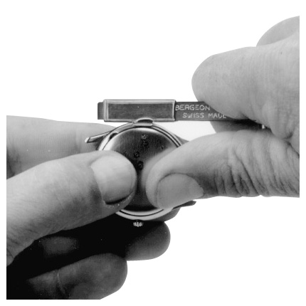 Bergeon 6484-G ouvreur de boîtier pour faire levier et fond de poussée, avec 2 mandrins