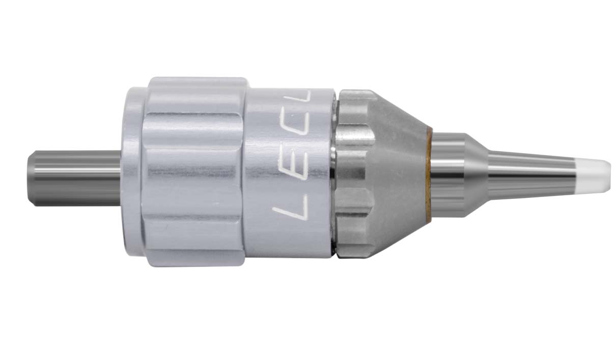 Lecureux tête de tournevis Screw-On, réglable, Ø 0,7 mm, orange, avec porte-mèche et protection nylon