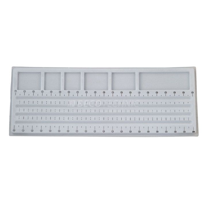 Planche à ranger des perles LUXUS, vérsion velours 21 x 54 cm