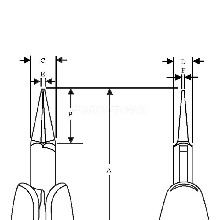 Lindstrom pince ronde N°RX7590