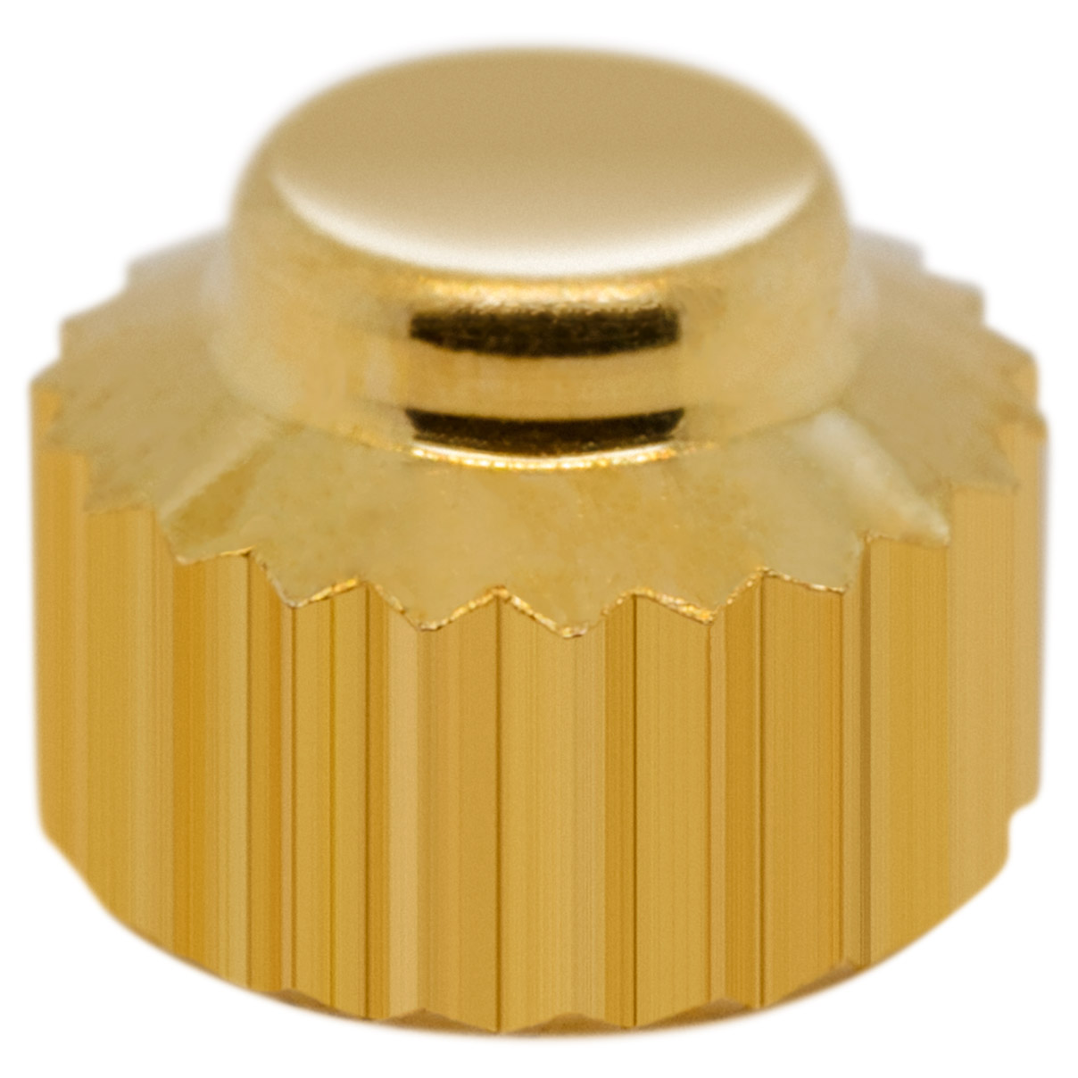 Couronne Cabochon Flat 919 CF, 3 microns jaune, Ø 4,0, tubus 2,0, filetage 0,9, étanche