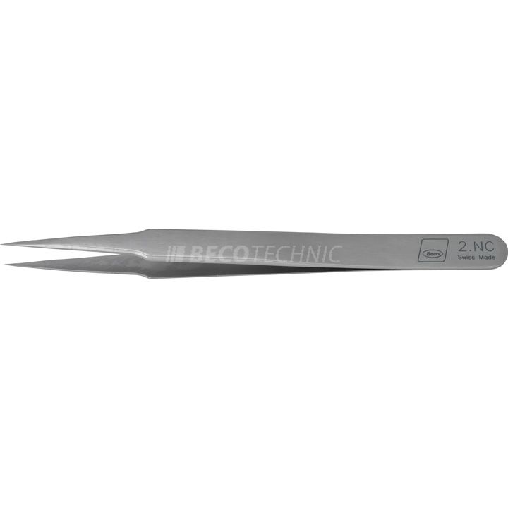 Beco Technic Brucelles forme 2, Superalloy, fort, très fin, pointes longes, 120 mm