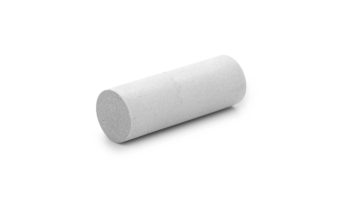 Polissoir Universal, blanc, cylindre, Ø 7 x 20 mm, souple, grain grossier