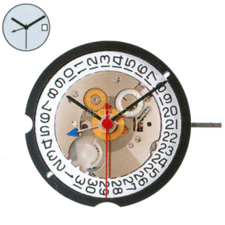 Mvt. Ronda 505.24H H1 10 1/2''' DATE3 SC, DUAL TIME 24H (by hand) Quartz (371 | SR920SW) - Powertech