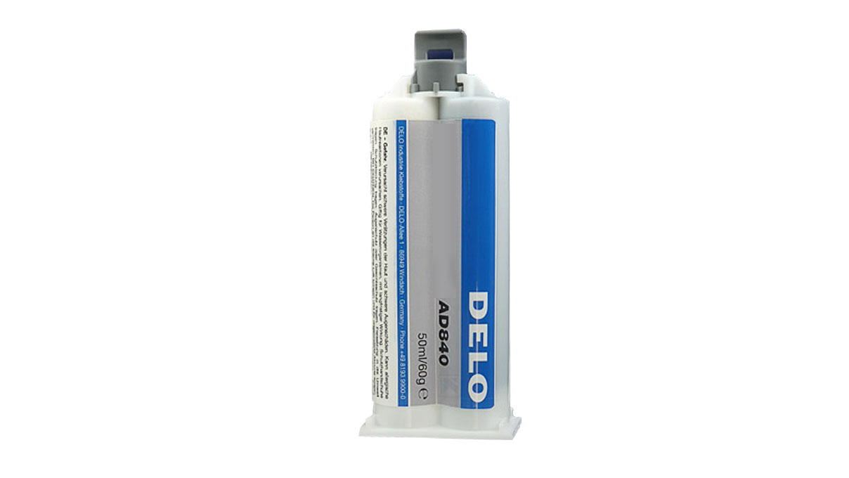 Delo-Duopox AD840 60 g/ 50 ml cartouche double, Colle universelle époxy bicomposante, durcissant à température
ambiante, viscosité moyenne, remplie