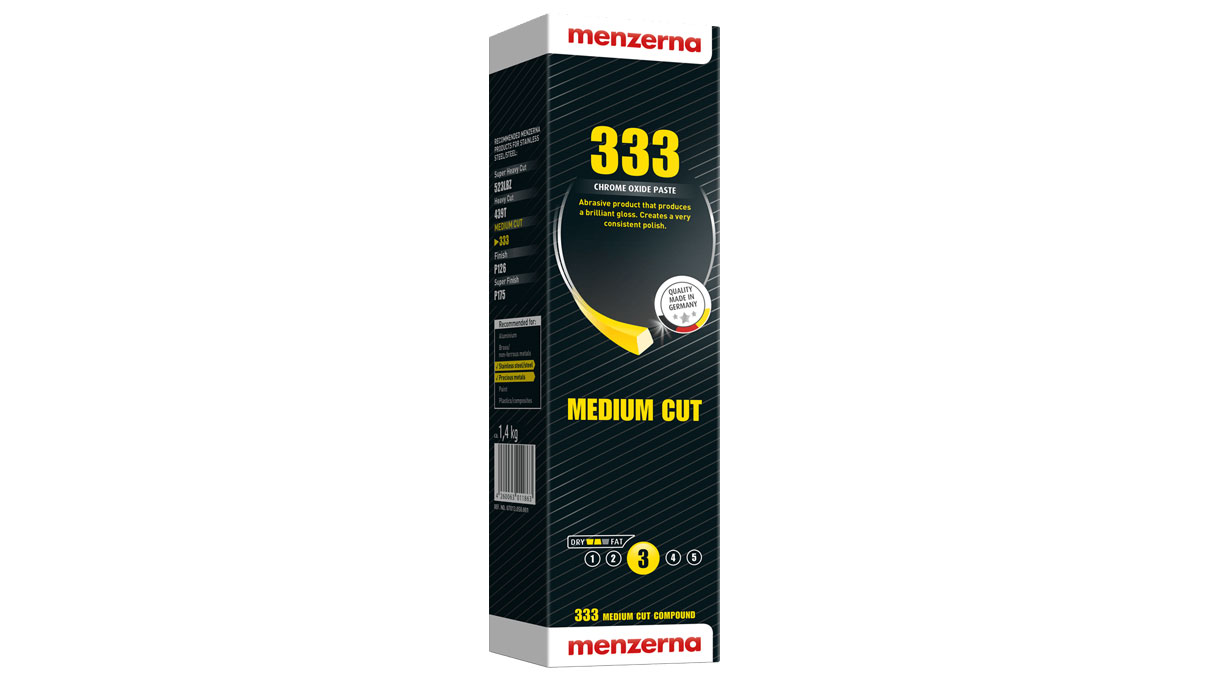 Menzerna 333 pâte abrasive à l'oxyde de chrome, verte, 1,4 kg